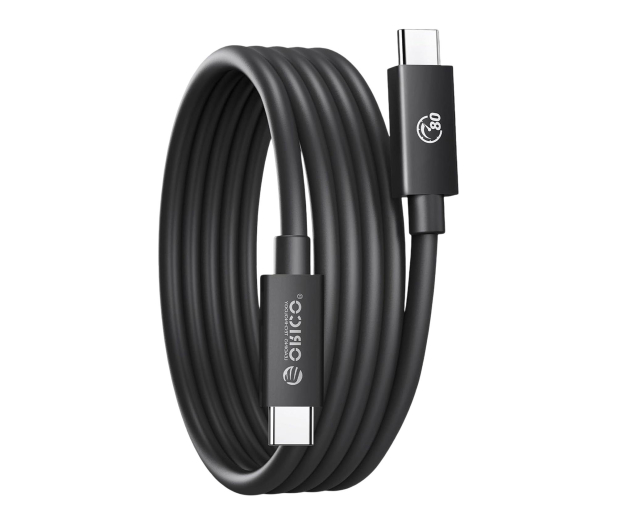 Orico USB4 Thunderbolt5 80Gbps 240W USB-C do USB-C 1m - czarny - 1486733 - zdjęcie